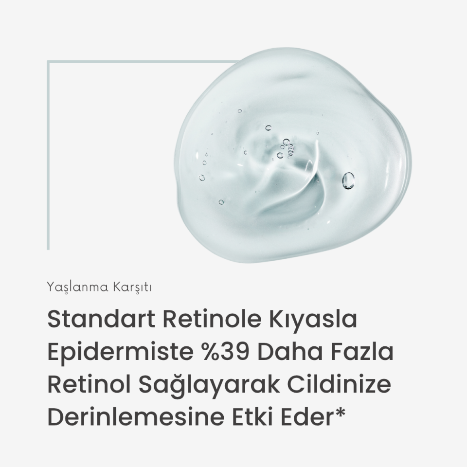 Yaşlanma Karşıtı ve Sıkılaştırıcı Enkapsüle Retinol Serum 30 ml