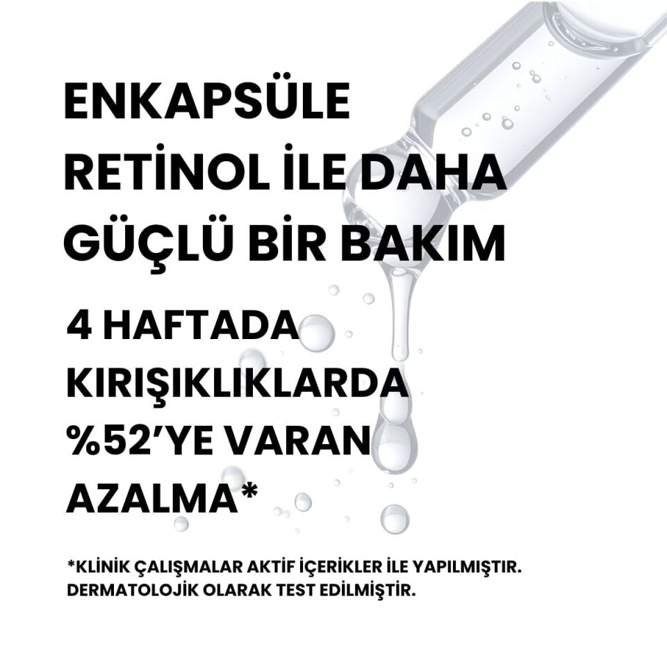 Yaşlanma Karşıtı ve Sıkılaştırıcı Enkapsüle Retinol Serum 30 ml