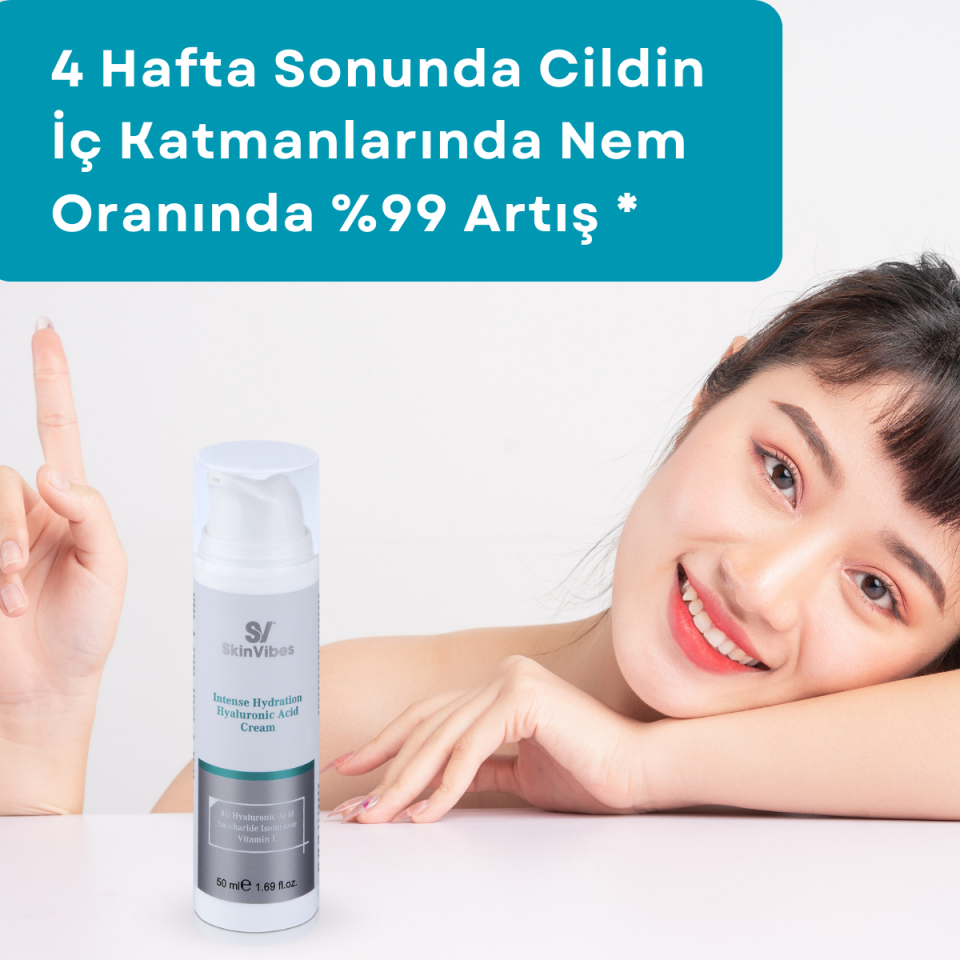 Yoğun Nemlendirici 8D Hyaluronik Asit Cilt Bakım Kremi 50 ml
