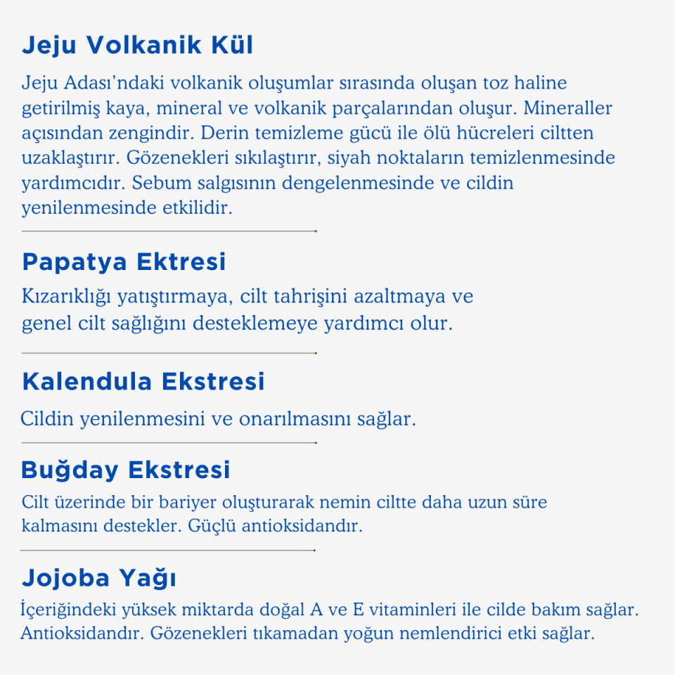 Jeju Volkanik Maske Gözenek Temizleyici ve Sıkılaştırıcı 125 g