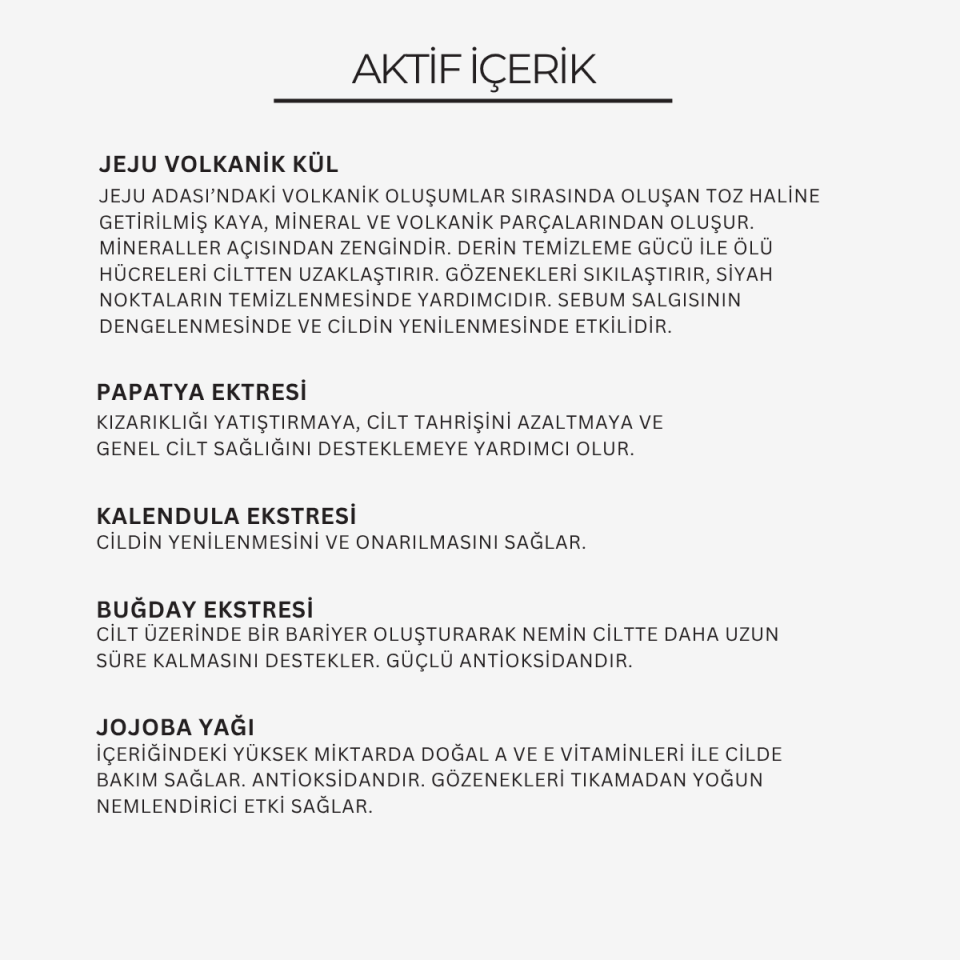 Jeju Volkanik Maske Gözenek Temizleyici ve Sıkılaştırıcı 125 g