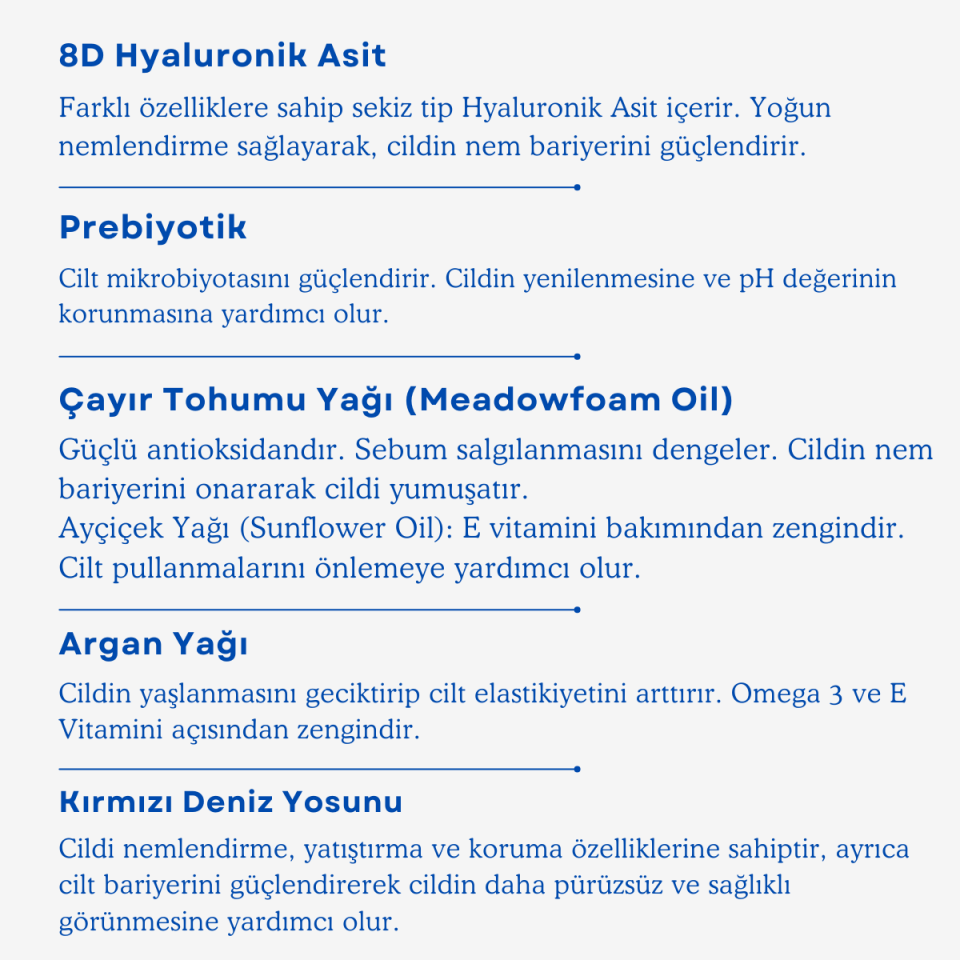 Yoğun Nemlendirici Süt Tonik  200 ml