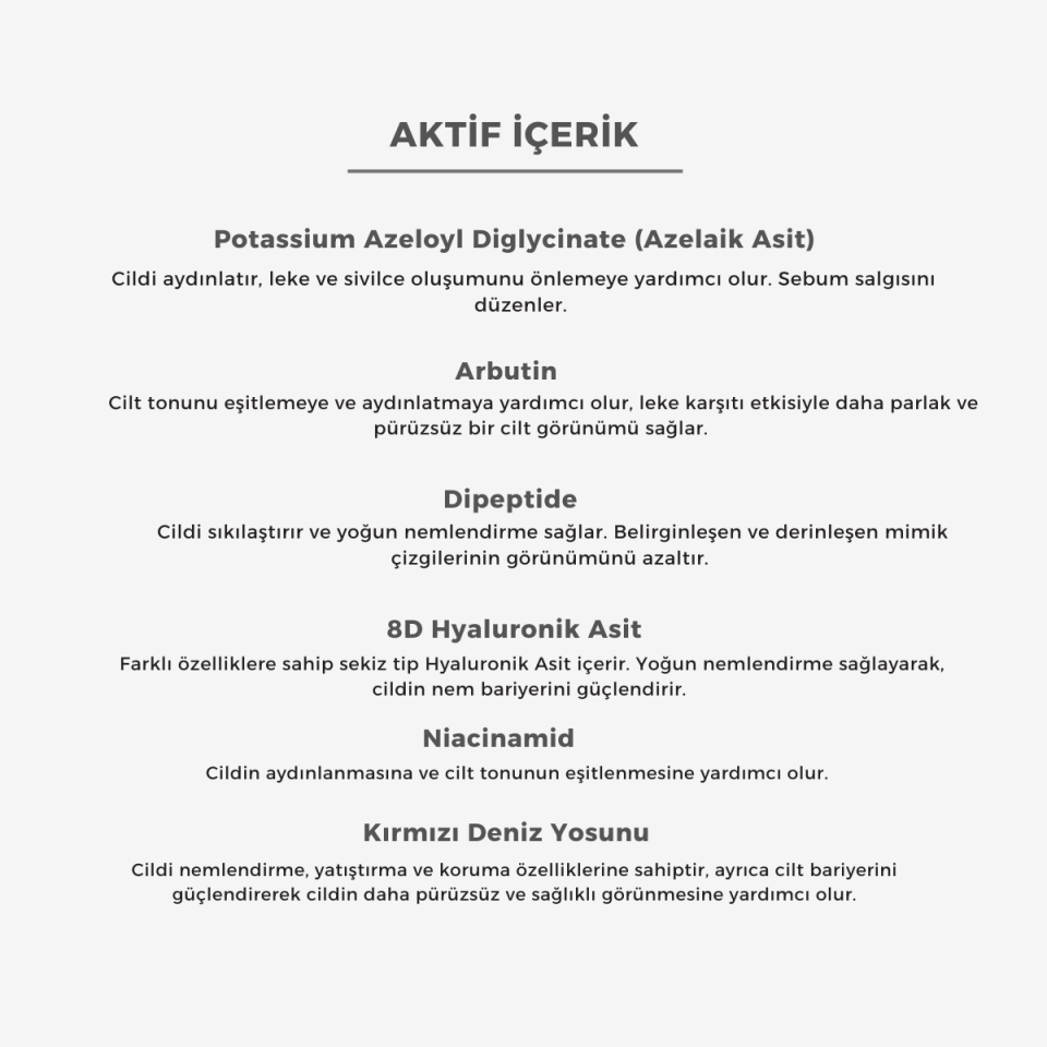 Azelaik Asit, Aydınlatıcı, Leke, Sivilce Karşıtı – Azelaik Asit Complex Serum 30 ml