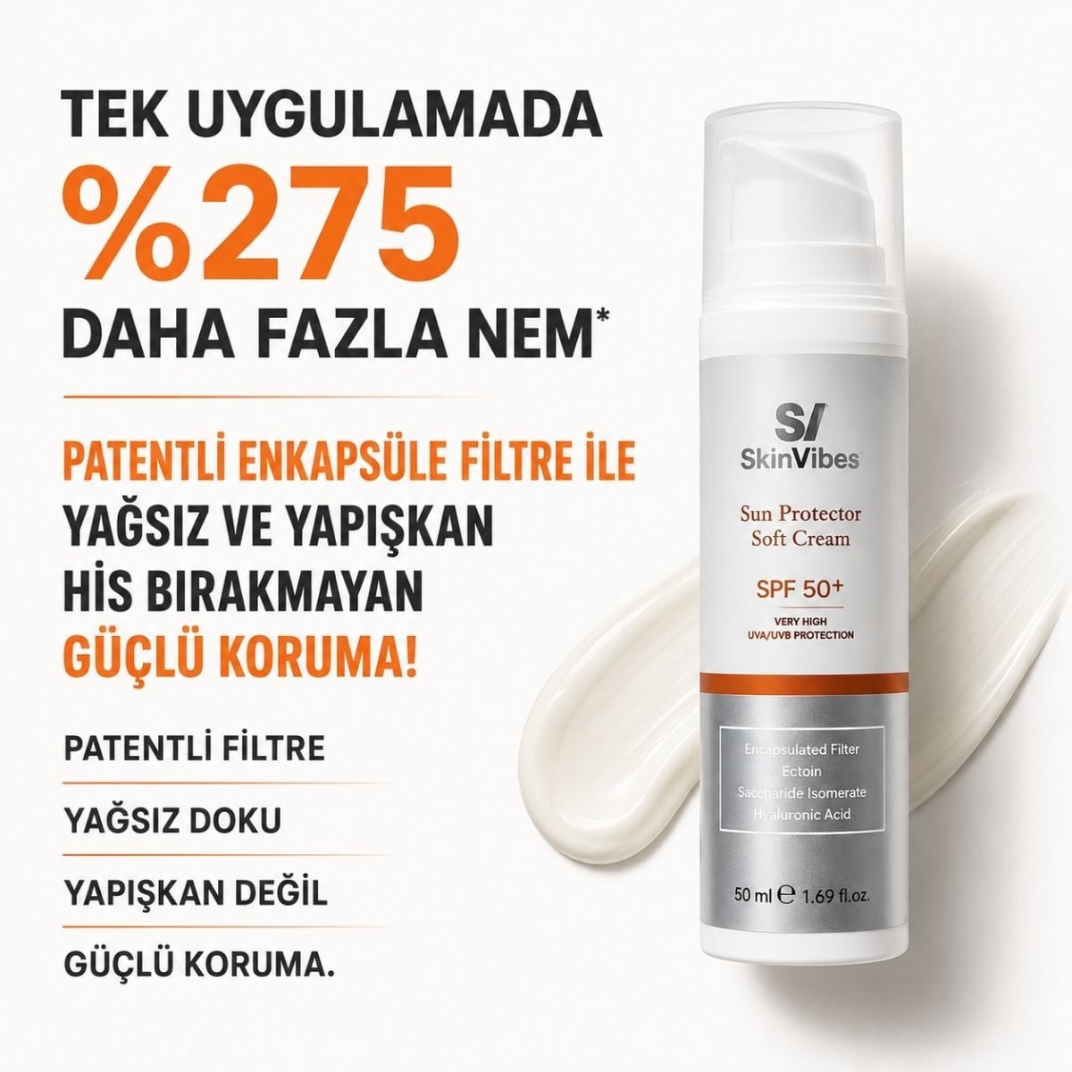 Leke Önleyici ve Nemlendirici Güneş Koruyucu Krem SPF 50+, 50 ml