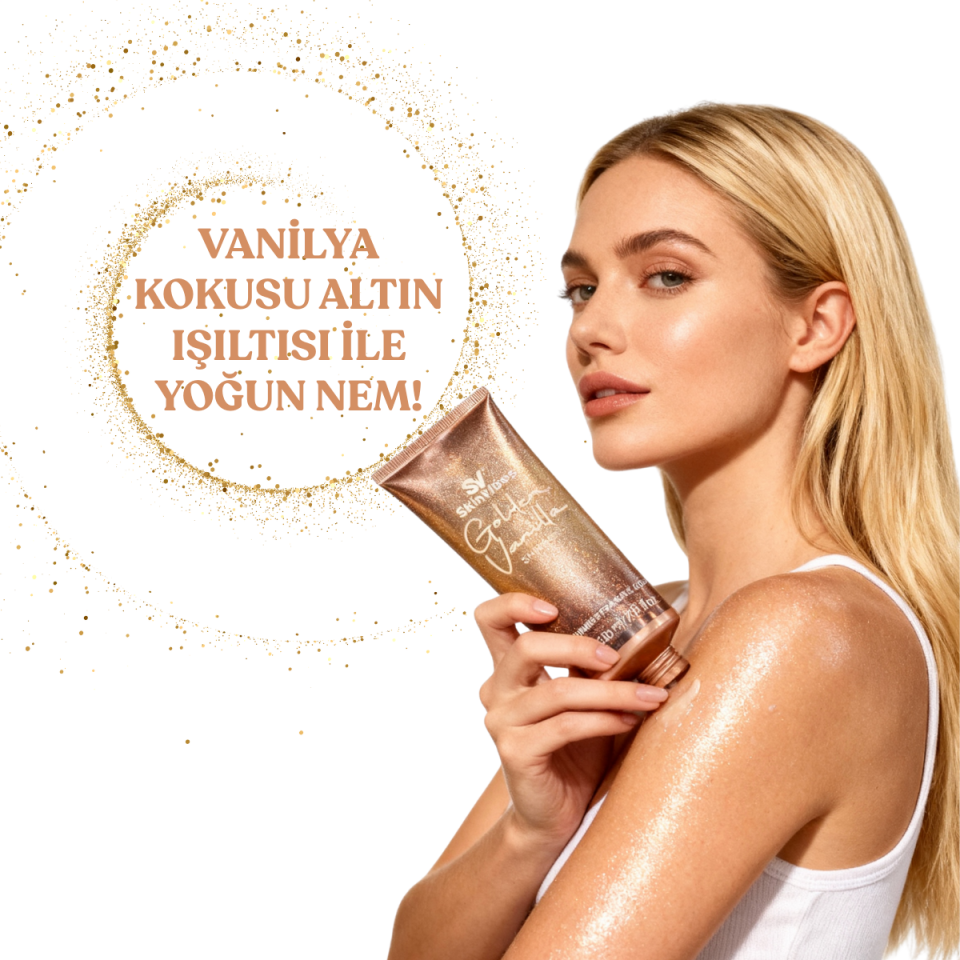 Golden Vanilla Parfümlü ve Işıltılı Vücut Losyonu 230 ml